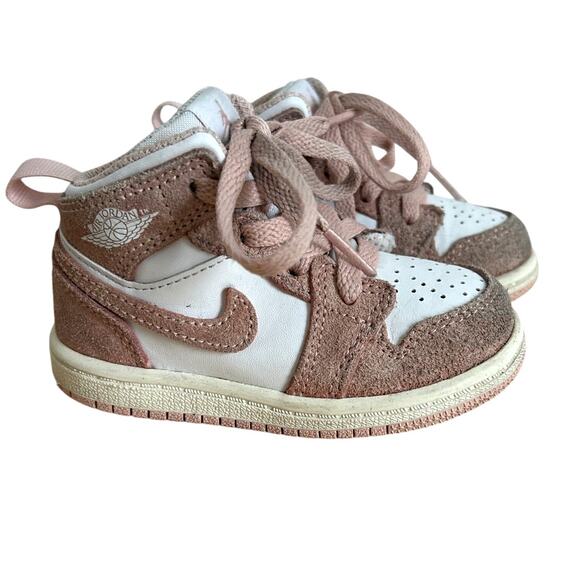 Nike Air Jordan 1 Retro High Sneakers OG Washed Pink - Size 6C Toddler - Picture 1 of 12